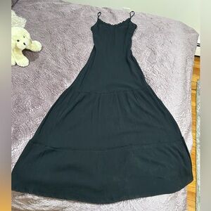 Sisley Made In Italy Sexy Romantic Maxi Halter Slip Dress Fit & Flare NEW W/Tags